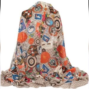 Gucci Sylvie GG Monogram Multi-Color Scarf/Wrap